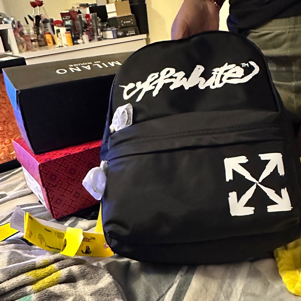 Kids Off White Backpack - Picture 8 of 9